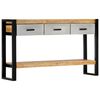 vidaXL konsoollaud 130 x 30 x 76 cm, toekast mangopuidust