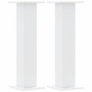 vidaXL taimealused 2 tk, valge, 30 x 30 x 95 cm, tehispuit
