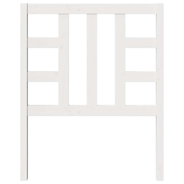 vidaXL voodipeats, valge, 81 x 4 x 100 cm, m&auml;nnipuit