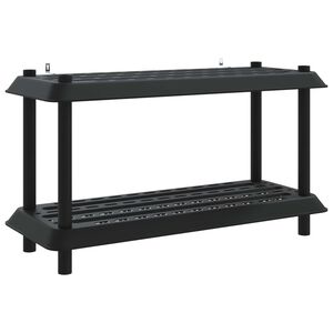 vidaXL Riiulikomplekt 2 tasandit 100 x 40 x 55,5 cm PP Antratsiit