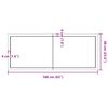vidaXL lauaplaat, tumepruun, 160 x 60 x (2-4) cm, töödeldud täispuit