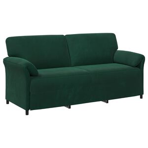 vidaXL 3-kohaline diivan Tumeroheline 198 x 83 x 95 cm Samet