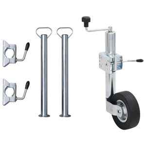 vidaXL haagise tugiratas 60 mm 2 tugitoru ja 3 klambriga