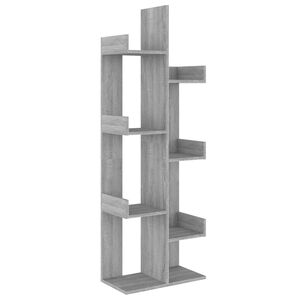 vidaXL raamatukapp, 48 x 25,5 x 140 cm, hall Sonoma tamm, tehispuit
