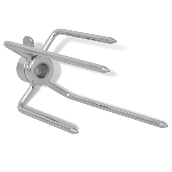 vidaXLi mootoriga grillkahvel, 2 tk teras