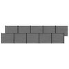 vidaXL Aiapaneel 10 pcs WPC ja Alumiinium Hall