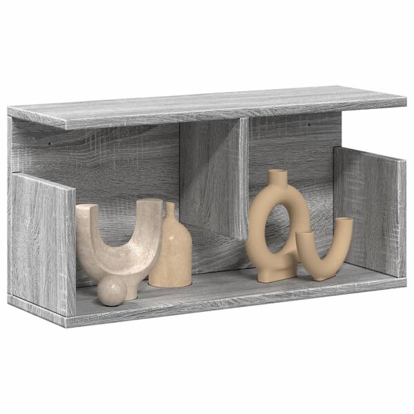 vidaXL seinakapp, 60 x 20 x 30 cm, hall Sonoma tamm, tehispuit