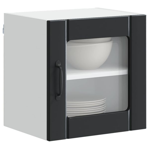 vidaXL K&ouml;&ouml;gikapp 2 pcs Must 40 x 31 x 40 cm Tehispuit