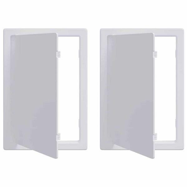 vidaXL Ligipääsu paneelid 2 pcs Valge 23 x 15 x 2 cm ABS Plastik