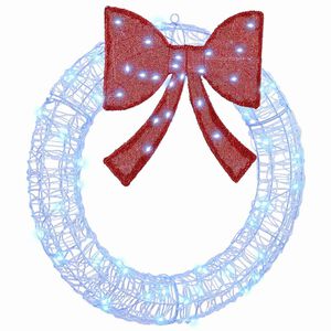 vidaXL K&uuml;&uuml;nlajalg koos 60 LED-iga Sinine 76 x 76 x 8,5 cm Akr&uuml;&uuml;l