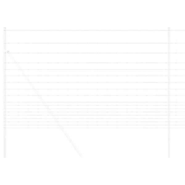 vidaXL Karjamaa-aed H&otilde;bedane 25 x 1,5 m Tsingitud teras