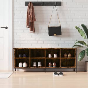 vidaXL jalatsikapp, suitsutatud tamm, 131 x 35 x 50 cm, tehispuit
