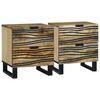 vidaXL &Ouml;&ouml;lambi kapp 2 pcs Naturaalne 40 x 33 x 46 cm Tehispuit