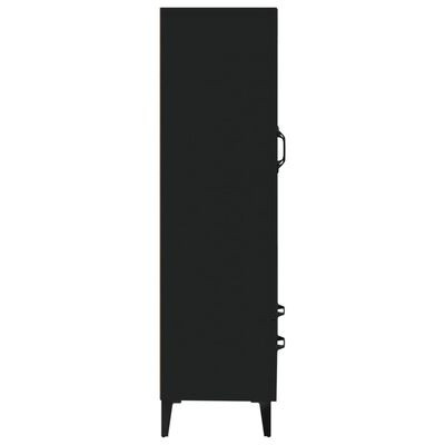 vidaXL kõrge kapp, must, 70 x 31 x 115 cm, tehispuit