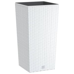 vidaXL taimekast eemaldatava sisuga, valge, 11 / 26,5 l PP-rotang