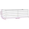 vidaXL taimekast, rooste, 160x80x45 cm, Corten-teras