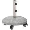 vidaXL Graniitne vihmavarju alus ratastega 4-5 cm posti jaoks 27.2 kg