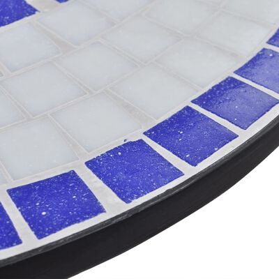 vidaXL 3-kohaline bistrookomplekt, keraamilised plaadid, sinine, valge