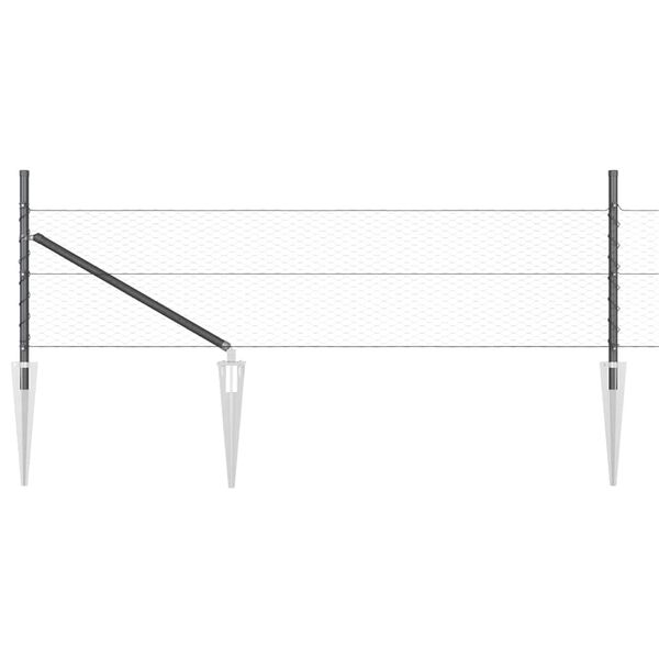 vidaXL Aiapost Hall 100 x 0,5 m (25 mm v&otilde;rgu) Terased ja PVC