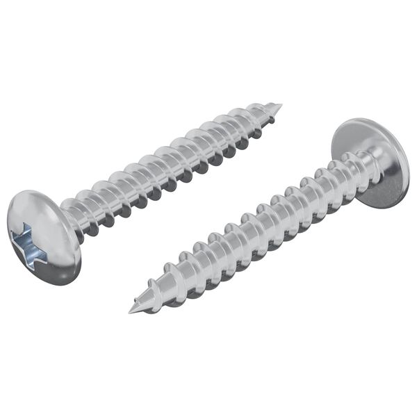 vidaXL Puidust Kruvi 2 pcs H&otilde;bedane &Oslash; 8,6 x 31 mm Raud