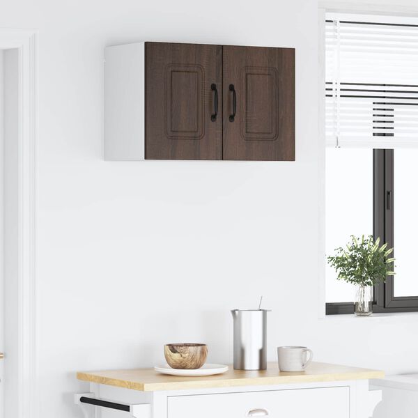 vidaXL K&ouml;&ouml;gikapp Kalmar Pruun tamme 60 x 31 x 40 cm Tehispuit