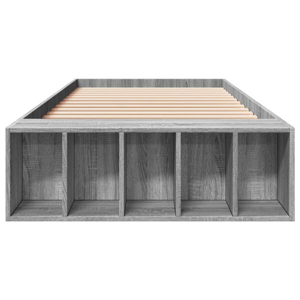 vidaXL voodiraam, hall Sonoma tamm, 90x190 cm, tehispuit