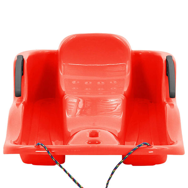 vidaXL kelk piduritega, punane, 87 x 40 x 18 cm, polüpropüleen