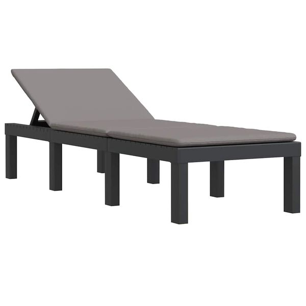 vidaXL p&auml;evitustool koos patjadega, antratsiithall, PP