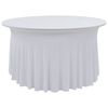 vidaXL 2 tk venivad lauakatted, 120 x 74 cm, valge