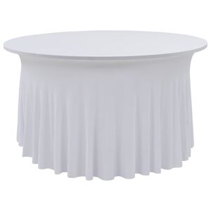 vidaXL 2 tk venivad lauakatted, 120 x 74 cm, valge