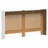 vidaXL radiaatorikatted 2 tk, valged, 152 x 19 x 81,5 cm, MDF