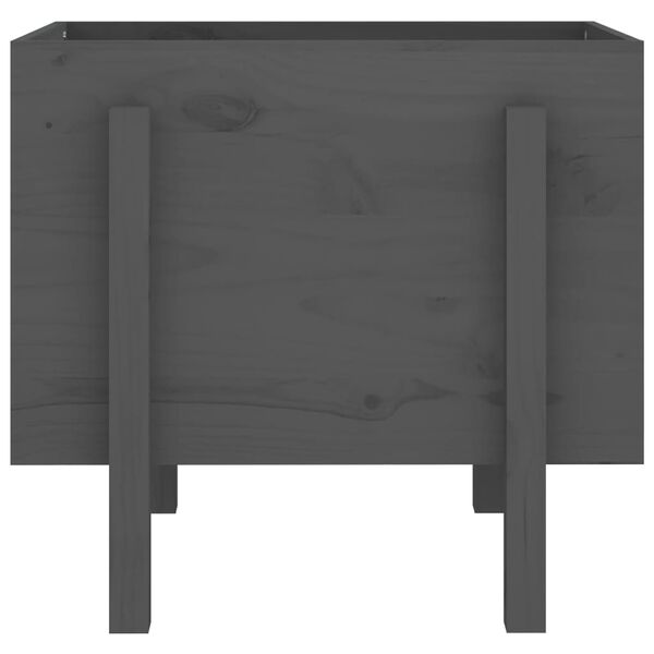 vidaXL aia taimekast, hall, 62 x 50 x 57 cm, männipuit