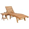 vidaXL Lamamistool 2 pcs Pruun Tugev teakpuit