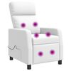 vidaXL Massaažikalletool Valge Kunstnahk