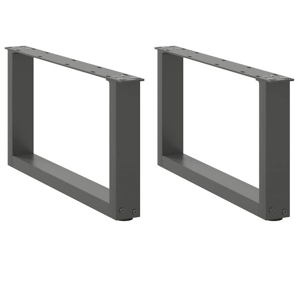 vidaXL kohvilaua jalad U-kujulised 2 tk, antratsiithall, 60 x (30-31) cm, teras