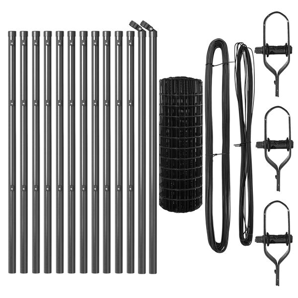 vidaXL Aed koos postiga Hall 0,6 x 25 m Terased ja PVC