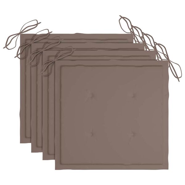 vidaXL söögitoolid aeda 4 tk patjadega akaatsiapuit