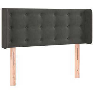 vidaXL voodipeats servadega, tumehall, 83x16x78/88 cm, samet