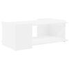 vidaXL Kohvilaud Valge 90 x 50 x 33 cm Tehispuit