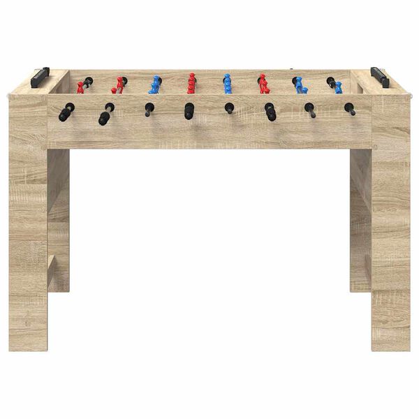 vidaXL Foosball laud Sonoma tamm 125 x 60,5 x 80 cm Tehispuit
