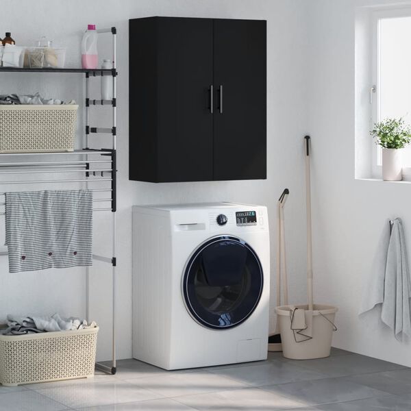 vidaXL seinakapp, must, 69,5 x 34 x 90 cm