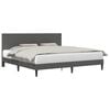 vidaXL Voodi raam peaga Tumehall 180 x 200 cm Korter kangas