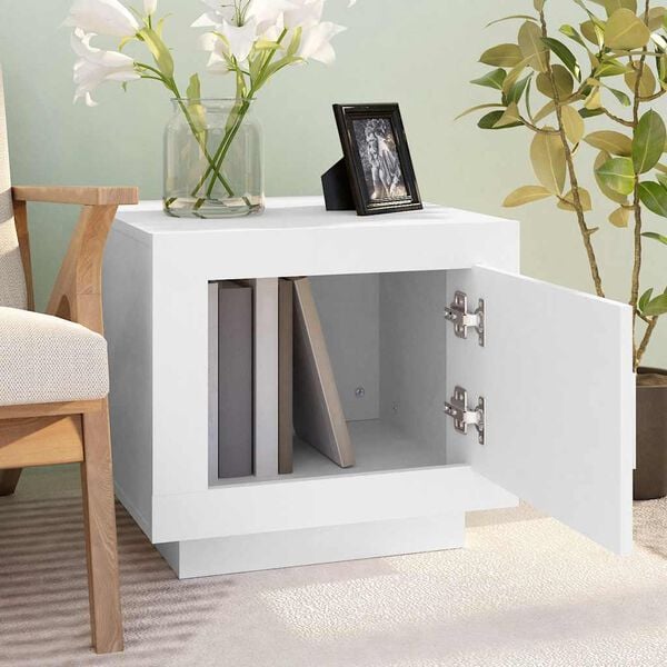 vidaXL kohvilaud, valge, 51x50x45 cm, tehispuit