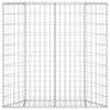 vidaXL gabioon-taimelava, tsingitud teras, 100 x 20 x 100 cm