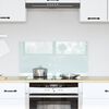 vidaXL Kögi Splashback Valge 80 x 40 cm karastatud klaas