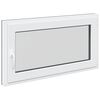vidaXL Keldriakendus RISOR 110 x 50 cm PVC ja klaas Antratsiit