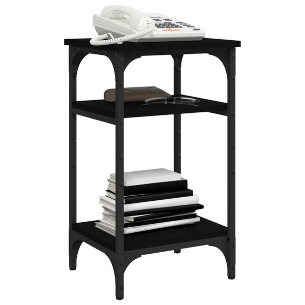 vidaXL lisalaud, must, 35x30x60 cm, tehispuit