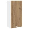 vidaXL Seinakapp Meisterdatud tamm ja valge 50 x 31 x 100 cm Tehispuit