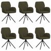 vidaXL P&ouml;&ouml;rlevad Toiduainete Toolid 6 pcs Kunstsuede nahk