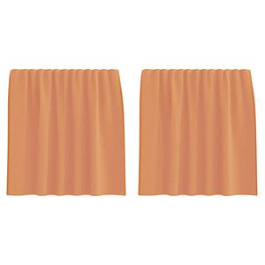 vidaXL voile kardinad varrastega taskutega, 2 tk, terrakota